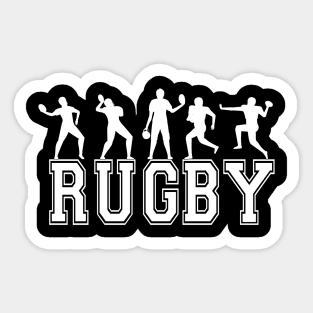 Rugby Player Sticker